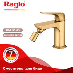 R07.50.03 RAGLO Смеситель для биде сатин золотой — фото 1