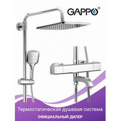 G2491 GAPPO Душевая система с термостатическим смесителем хром — фото 1