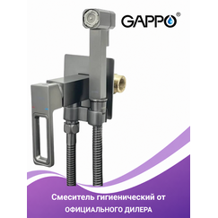 G7217-19 GAPPO Встраиваемый гигиенический смеситель для биде оружейная сталь — фото 1
