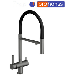 P01.63.09 Смеситель для кухни под фильтр графит Prohanss — фото 1