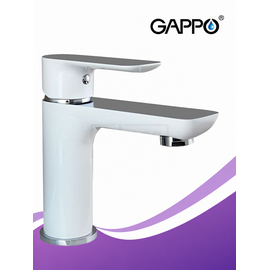 G1048 Смеситель для раковины, белый/хром - GAPPO — фото 1