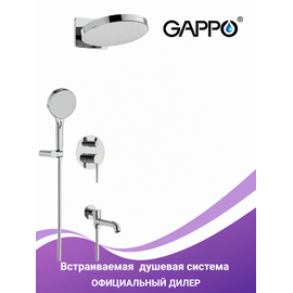 G7106 GAPPO Душевая система скрытого монтажа хром — фото 1