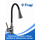 F4044-9 FRAP Смеситель для кухни с гибким изливом, оружейная сталь/черный — фото 1