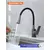 Смеситель для кухни Prohanss P61.4406.09 высокий гибкий излив графит — фото 6