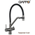 G4398-89 GAPPO Смеситель для кухни с подключением фильтра питьевой воды, черный/оружейная сталь — фото 1