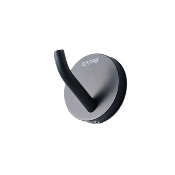 G30705-16 GAPPO Крючок одинарный металлический черный — фото 2