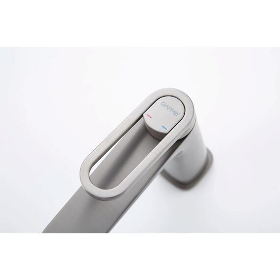 G1027-9 GAPPO Смеситель для раковины оружейная сталь — фото 6