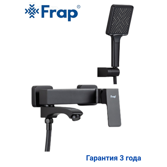 F3276-6 FRAP Смеситель для ванны черный — фото 1