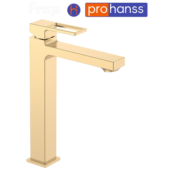 P65.15.03 Смеситель для раковины высокий сатиновое золото Prohanss — фото 1