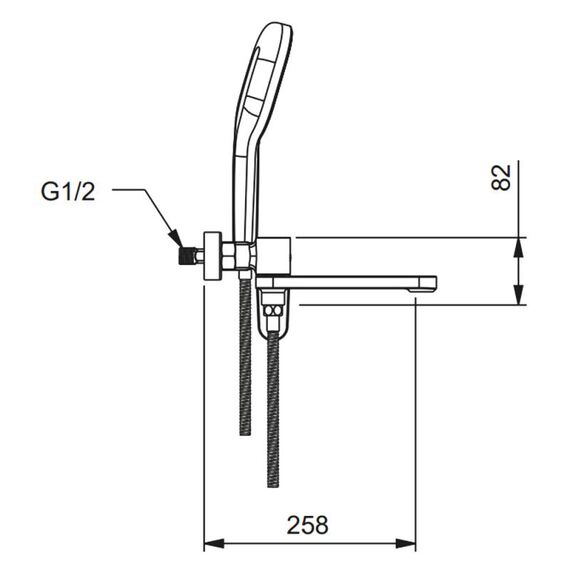 G3210-9 GAPPO Смеситель для ванны оружейная сталь — фото 17