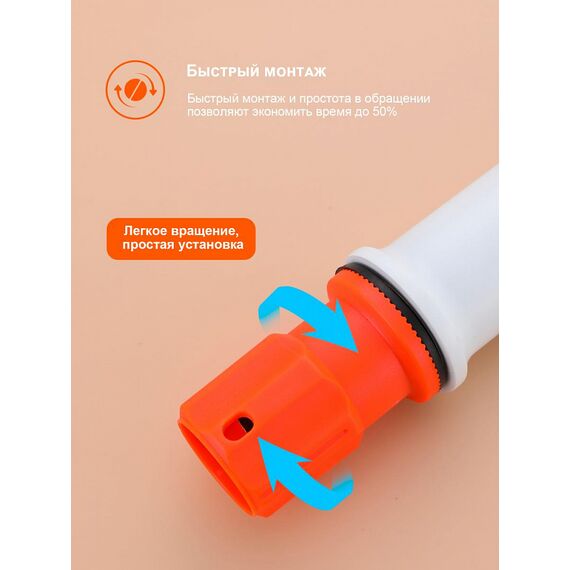 P64.12.08 Смеситель для раковины с гигиеническим душем белый Prohanss — фото 8